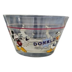VTG Disney Mickey and Friends Glass Bowl